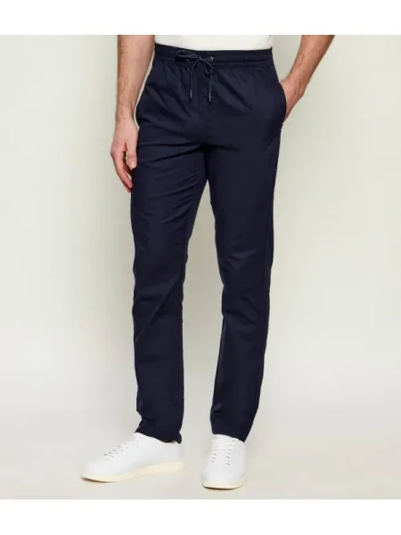 U.S. Polo Assn. nadrág lenkeverékből LINEN BLEND DRAWSTRING kék