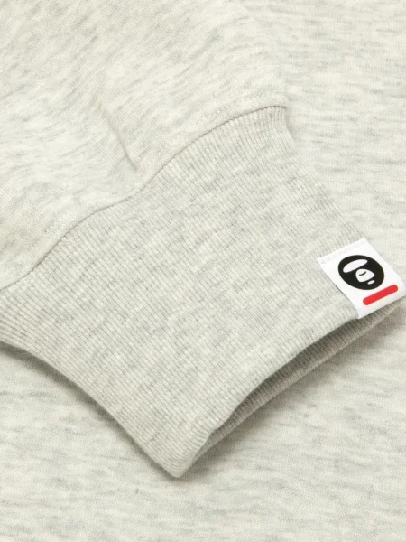 Hanorac Aape By A Bathing Ape cu broderie gri