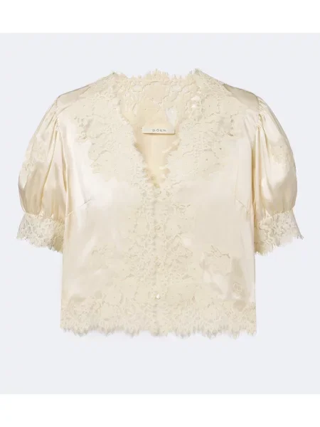 Top Dôen din satin bej