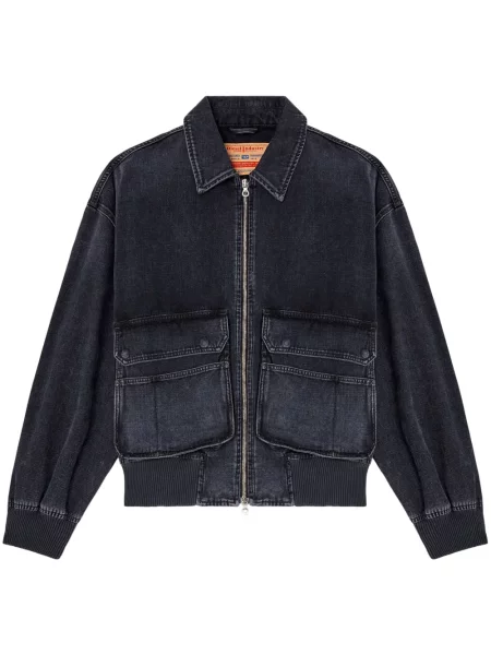 Kurtka jeansowa Diesel czarna