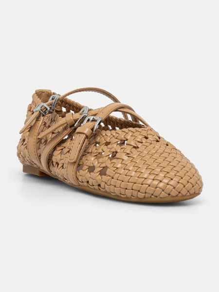 MICHAEL Michael Kors balerinke Indy Woven Flex Ballet bež
