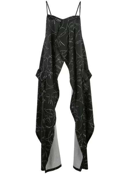 Długa linia bluzka Haculla z nadrukiem czarna