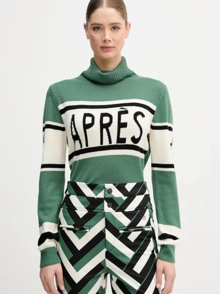 Perfect Moment sweter wełniany Apres zielony