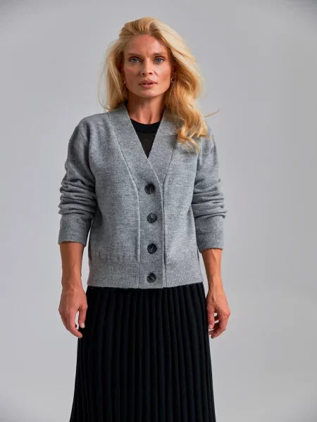 Кардиган TrikoBakh вовна/поліестер сірий