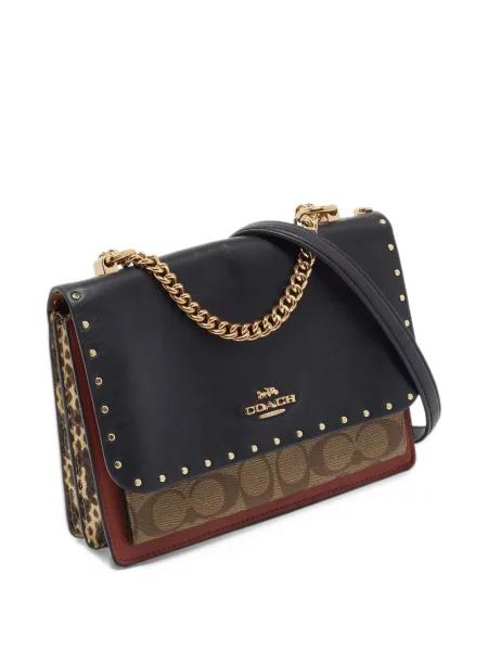 Geanta crossbody Coach cu tepi negru