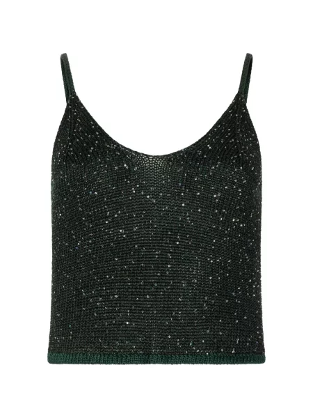 Top Paramidonna z cekinami czarny