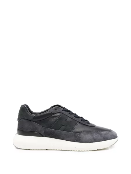Sneakerși Hogan din piele de căprioară albastru
