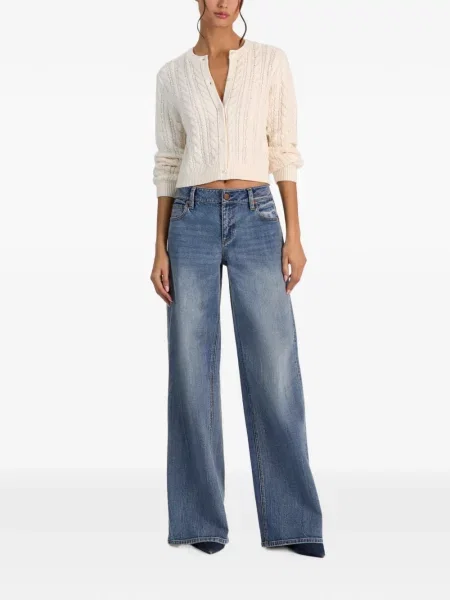 Cardigan Alice + Olivia tricotate alb