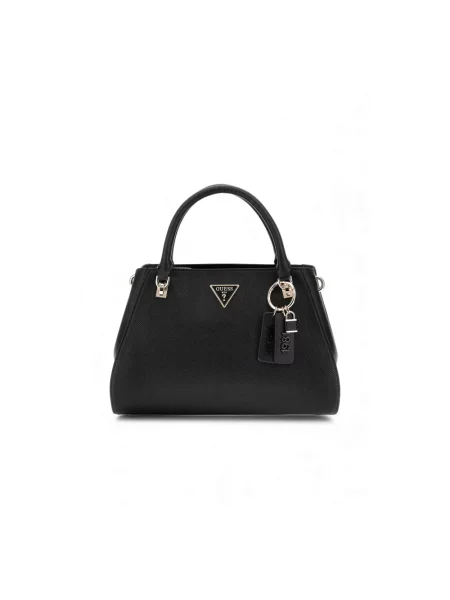 Torebka skórzana Guess skórzana czarna