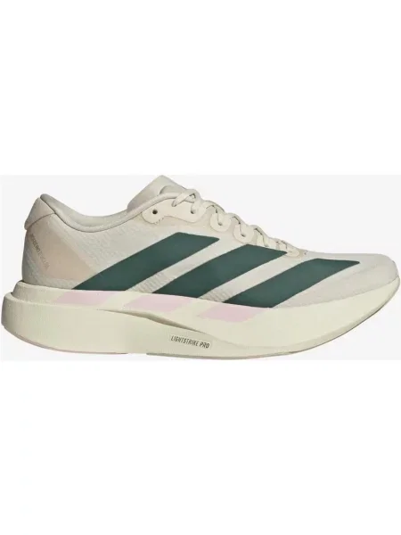 Buty do biegania adidas Adizero EVO SL Woven jasnobeżowy zielony białe