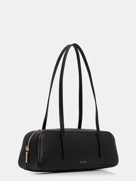 Calvin Klein Geantă Foil Logo Bauletto negru