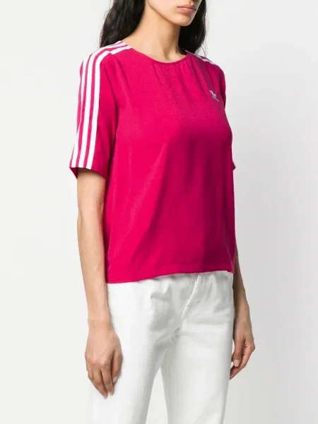 Tricou Adidas cu dungi roz