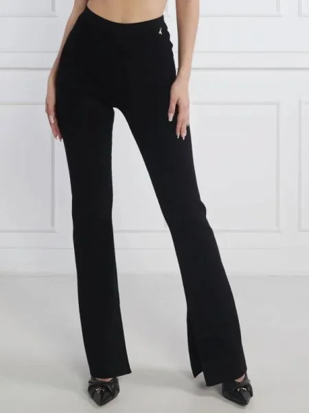 Patrizia Pepe de lână pantaloni | flare fit negru