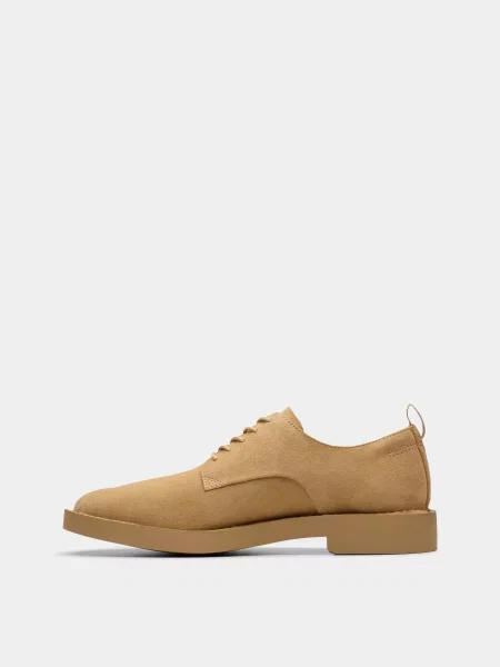 Замшевые ботинки Clarks коричневые