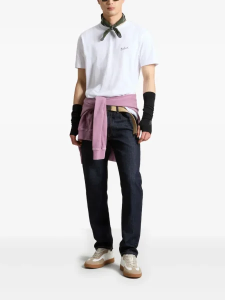 Tricou Woolrich cu imagine alb
