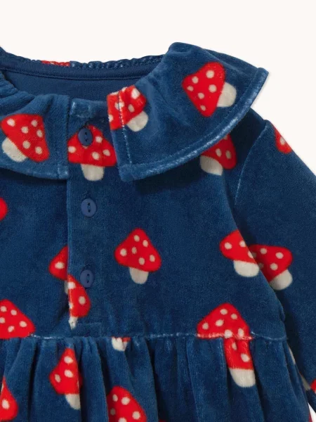 Tinycottons розкльошена сукня велюрова TINY MUSHROOMS BABY DRESS