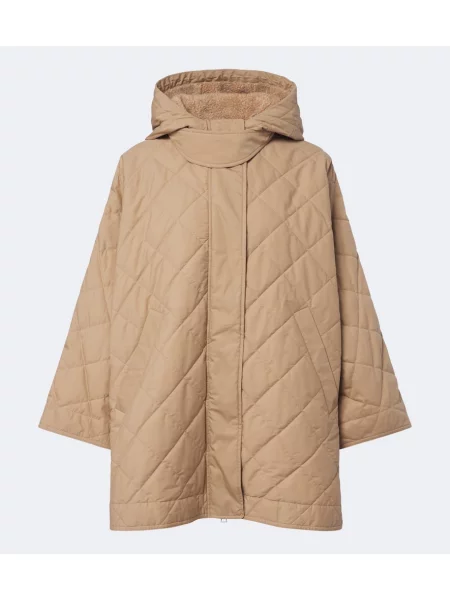 Geacă Moncler cu glugă bej