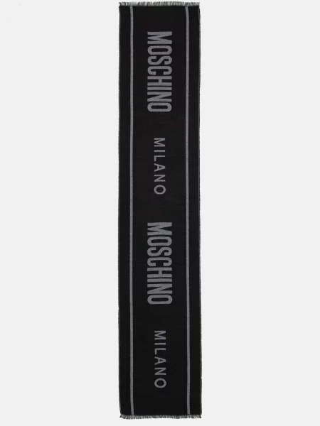 Fular Moschino de lână negru