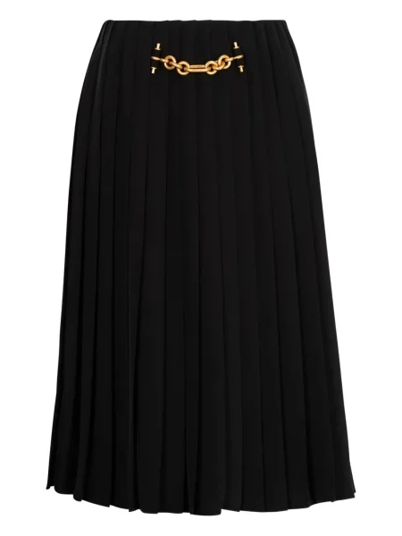 Fusta plisata Balmain plisată negru