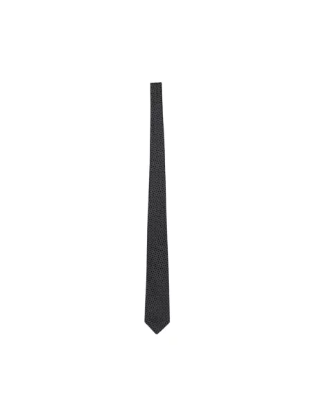 Krawat Emporio Armani żakardowy niebieski