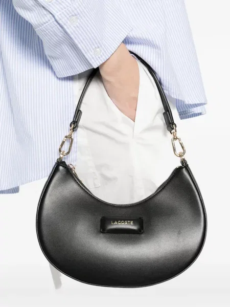 Geantă de mână Lacoste mini negru