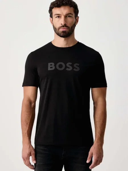 BOSS Orange tricou pentru bărbați din Te_Logo negru
