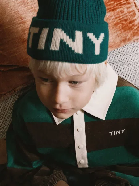 Дитяче поло Tinycottons темно-синє