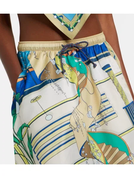 Fustă midi Tory Burch cu imagine