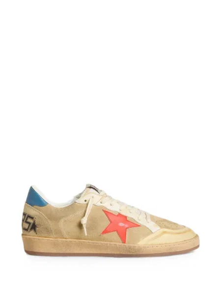 Sneakerși Golden Goose Ball Star din piele de căprioară bej