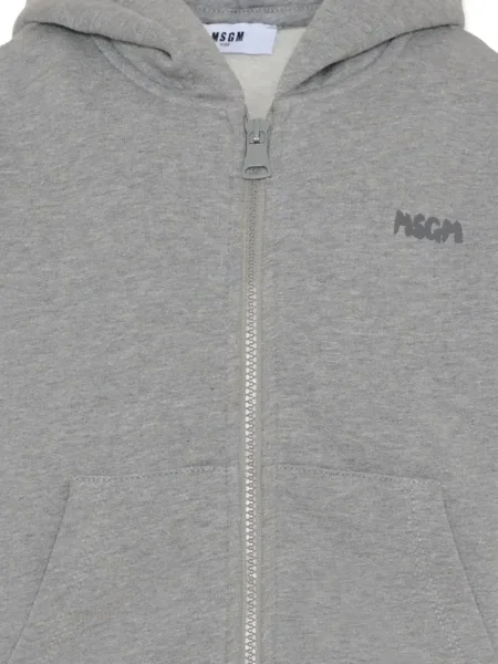 Bluza z kapturem dziecięca Msgm szara