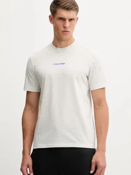 Тениска Calvin Klein Performance с апликация сиво