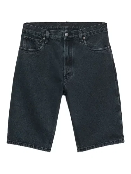 Pantaloni scurți din denim Prada negru