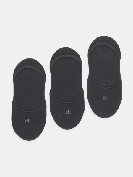 Чорапи Calvin Klein 3 чифта черно