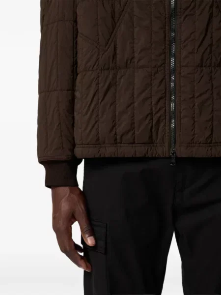 Matlasat geacă Stone Island cu strasuri maro