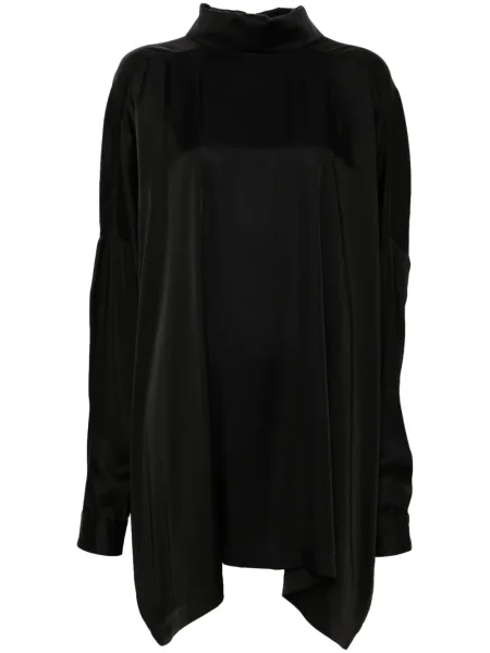 Bluză Rick Owens din satin negru