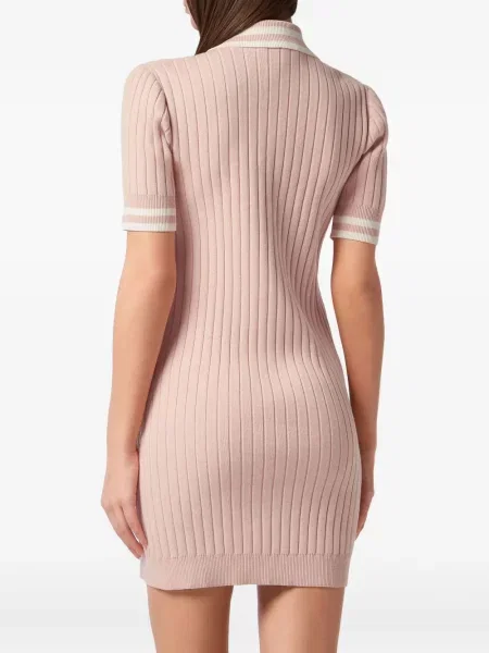 Rochie Philipp Plein tricotate roz