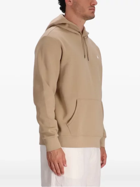 Ленена риза Polo Ralph Lauren бродирана на райета бяло