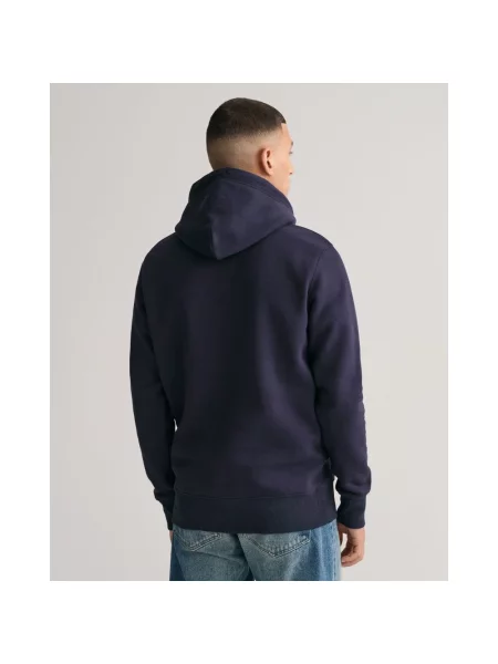 Gant Bluza Z Kapturem blau niebieska