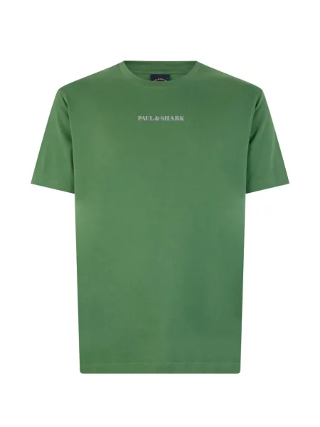 Scurt tricou Paul & Shark cu imagine verde