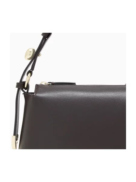 Crossbody kabelka Eax z ekologickej kože hnedá
