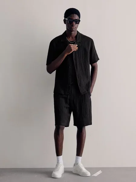 Bershka Pantaloni negru