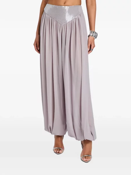 Pantaloni Retrofete cu paiete gri