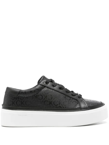 Sneakerși Calvin Klein cu imagine negru