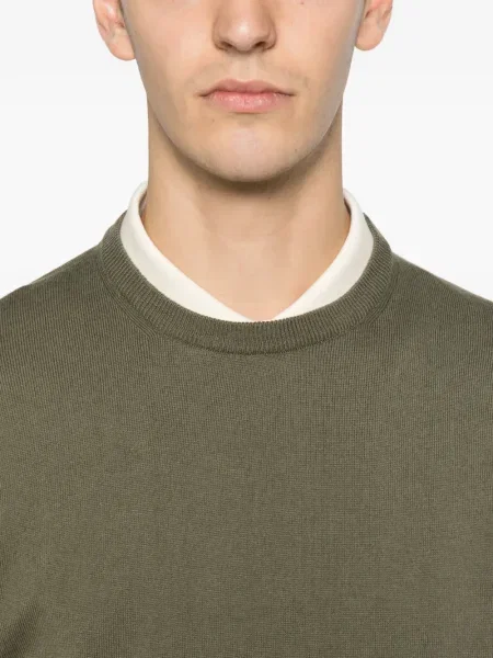 Pulover Peuterey cu decolteu în U verde