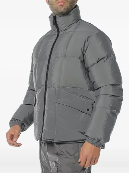 Matlasat geacă cu puf Armani Exchange gri
