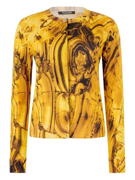 Cardigan Roberto Cavalli galben