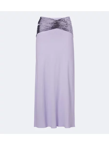 Fustă midi Rabanne violet