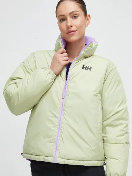 Helly Hansen geaca cu doua fete femei de iarna oversize violet