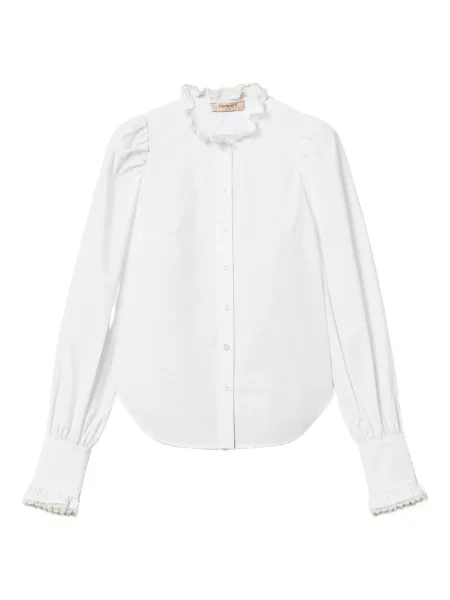 Cămașă Twinset din dantelă alb