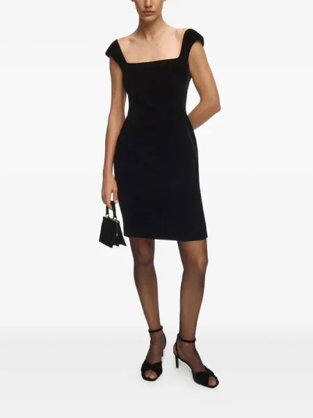 Rochie mini 12 Storeez de catifea negru